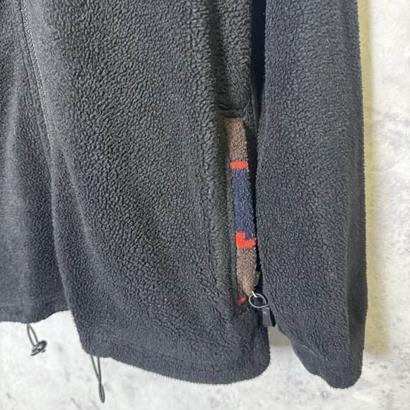 Vintage Angderson Aztec Fleece Sweatshirt Adult Small Black Long Sleeve Outdoor - Picture 4 of 10